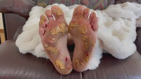 Cleaning Mean Mummy’s Feet