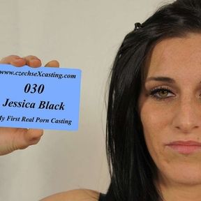 Jessica at her first porn casting