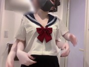 经典裤袜水手服 白给半夜的夜袭
