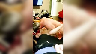 Bombshell gf With Crazy Sexy Face Cuckold Fucking With Bull