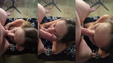 Milf POV gagging on rough big dick sloppy throat fuck cumshot