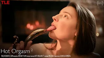 Melena A turns her yoga session into passionate masturbation with a dildo