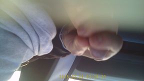 Jerking off in a jeggings