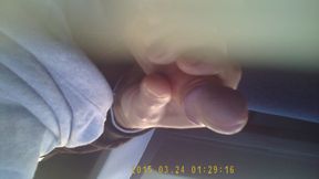 Jerking off in a jeggings