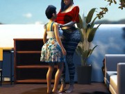 Big Boob Teen Grows into a Giantess - Height Comparison Breast Expansion
