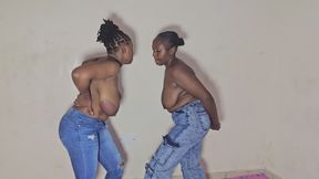 Extreme Titfight Challenge with Jeans