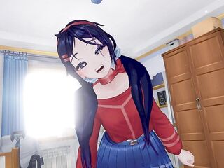 MiSide ASMR VR Roleplay Insane Girl Mita Comes Into Your World ~ Pov - SLUTTY - Ear Licks