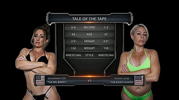 Savannah Fox vs Helena Locke Female Wrestling
