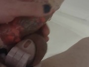 Comparing my clit to a normal dildo!