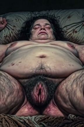 Horny Fat BBW Hairy Pussy Solo Masturbation - Moaning Wet Bush Orgasm