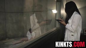 Honey FoXXX is on fire with her gigantic dick ramming Sebastian Keys