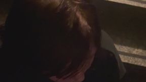 Outdoor night Blowjob by 18yo teen