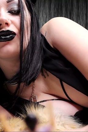 Consuming you by my giant demonic vagina!