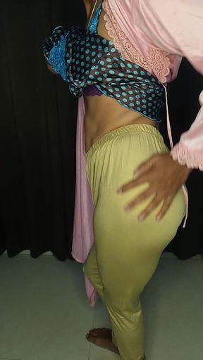 Show my sexy satin tit golden lagging