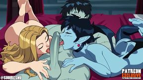 Jude & Isabella - Surprise Halloween FFM Threesome