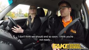 College Student with Pink Pussy Pleasures Instructor and Receives a Creampie Inside
