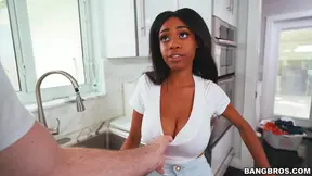 Steamy Floor Fuck With Sexy Ebony Brittney White Goes Interracial