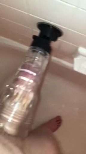 Thick Cock Stuffs Tight Fleshlight and Cums Twice