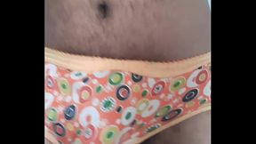Masturbation wearing old Rezina Panty