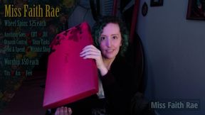 Sub Funded Shiny Thigh High Boot Unpackaging - Miss Faith Rae's Casual Candid Femdom Live Stream Camshow Recording - 1080p MP4