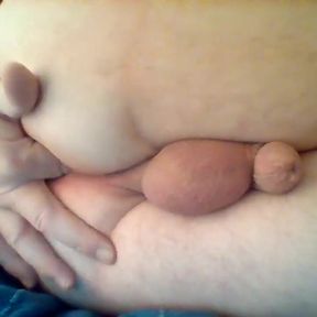 Playing with my asshole with fingers as well
