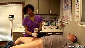 Sexy nurse cum extraction