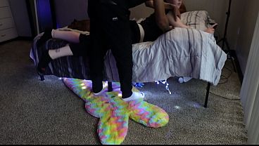 Amateur redhead babe wakes up to a surprise rough BBC pounding.