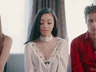 HQ4K- Teen Babes Double Team Lucky Dude