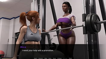 Fucking the Ebony Gym Girl- MILF Breeder #2- Fully Narrated Gameplay