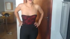 Latina milf Raquel now a horny amateur couple's masturbation toy!