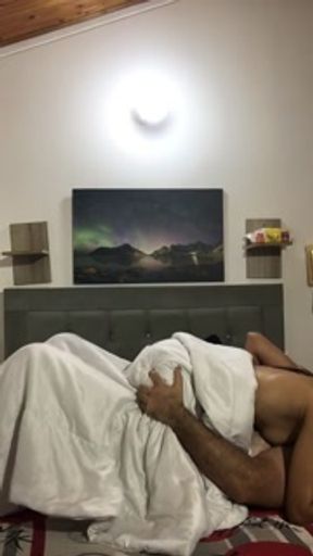 I ride my stepdad's dick and make him come, we almost got caught