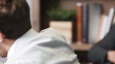 TWINKPOP - Dean Morgxn Thicke Cums To The Sight Of Joey Luke Connors Getting A Blowjob By Joey Mills