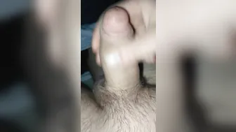 German Bear Jerks His Thick Cock in Close Up