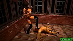 Vampiress Commands Her Submissive Lover in Fiery 3D Hentai Encounter