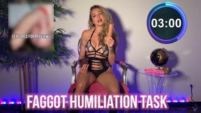 Faggot Humiliation Tasks