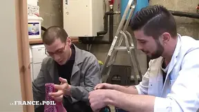 Skinny Black Slut From Islands Gets Hard Double Penetrated by Technicians