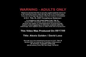 Alexis Golden fucking in the couch with her big tits