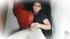 Sexy Gentleman Number One - Playing, Rubbing a C-80 Guitar with Penis - 18 Centimeter Penis Masturbation to Finish