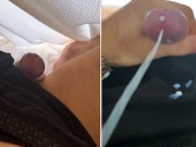 Secretly jerking off under the covers! I can be noticed at any moment!