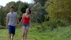 ”YOUNG COUPLE FUCKS BY A LAKE”