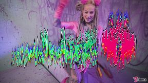 Heavily Inked Alternative Slut Destroys Both Holes with Toys and ATM