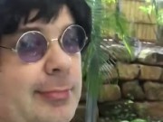 Stevo00a (Me) In JohnLennon Wig Naked in Backyard (- private backyard- not public)