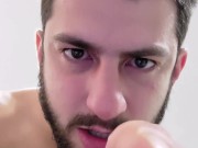HAIRY HUNG HUNK LAUGHS AT YOUR LITTLE DICK - SMALL PENIS HUMILIATION SPH