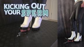 White Tank Boots Made for the Best Cock and Balls Damage (45 Double Version) - TamyStarly - Crush Trample, Shoejob, Bootjob, CBT, Ballbusting, Trampling, Stomping