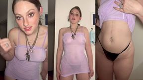 teen strip tease with pierced nipples & big ass