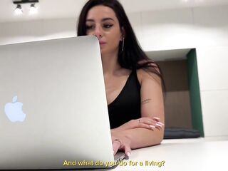 Hard Sex with my Hawt Argentinian Brunette hair Neighbor. Almendra Gala & Valentino Roca