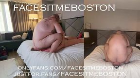 Can you withstand the total weight of his phat rump crashing down on your face?