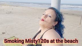 Smoking Misty120s at the beach - SGL013