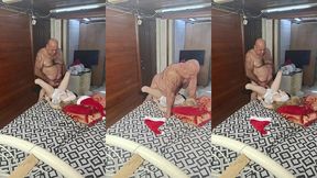 loira boa de cama fica com o coroa so por puro prazer