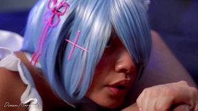 rem cosplay review: a devoted maid with a very special punishment - anime dakimakura pillow cosplay